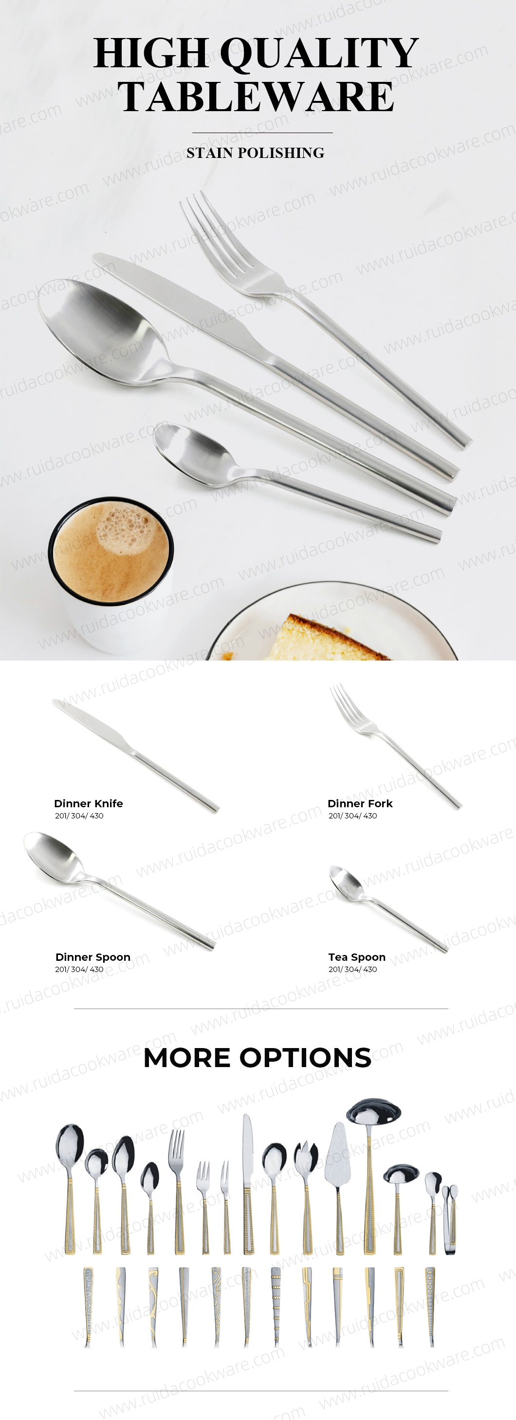 stainless steel cutlery set